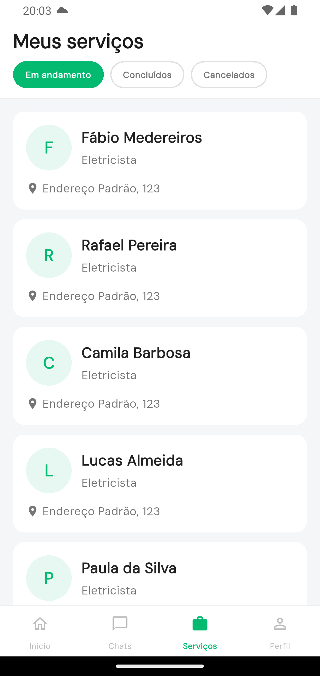 Meus Serviços